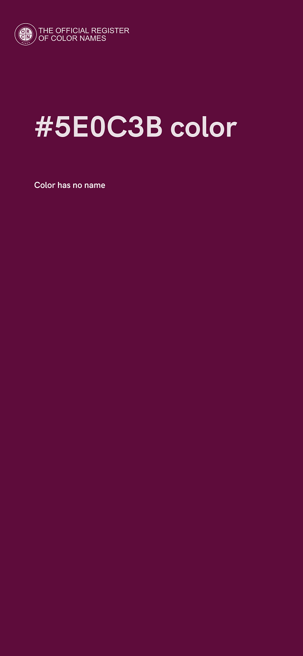 #5E0C3B color image