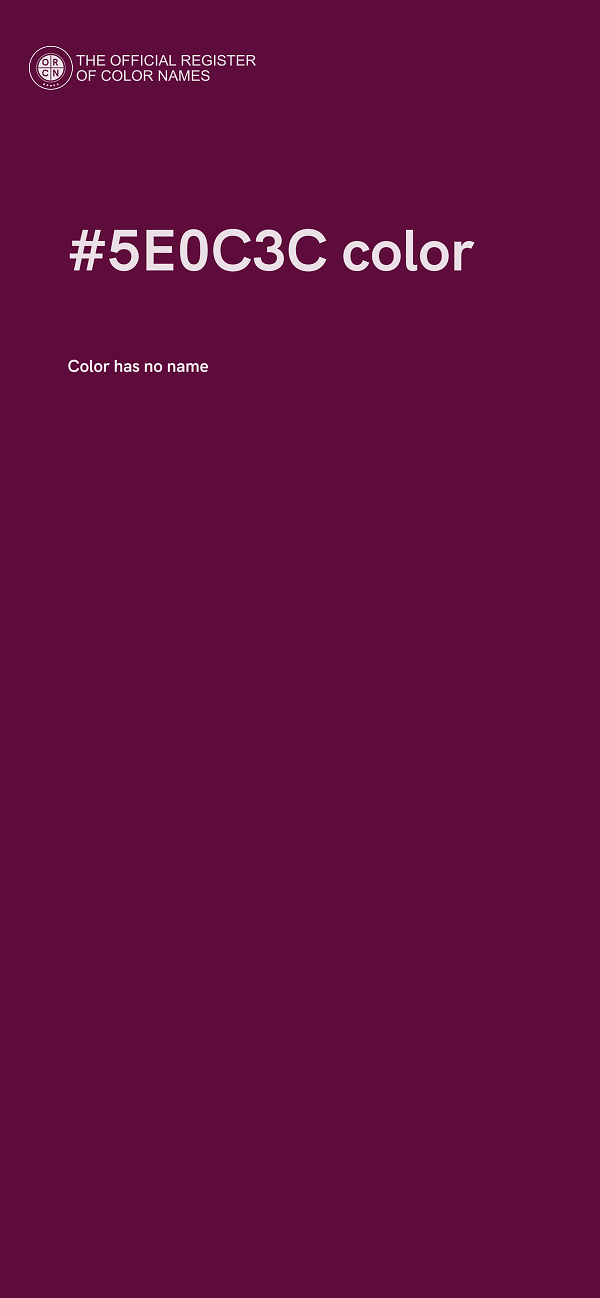 #5E0C3C color image