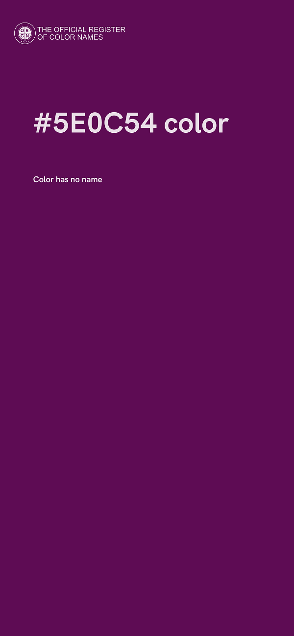 #5E0C54 color image