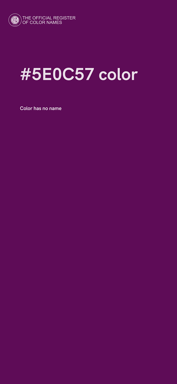 #5E0C57 color image