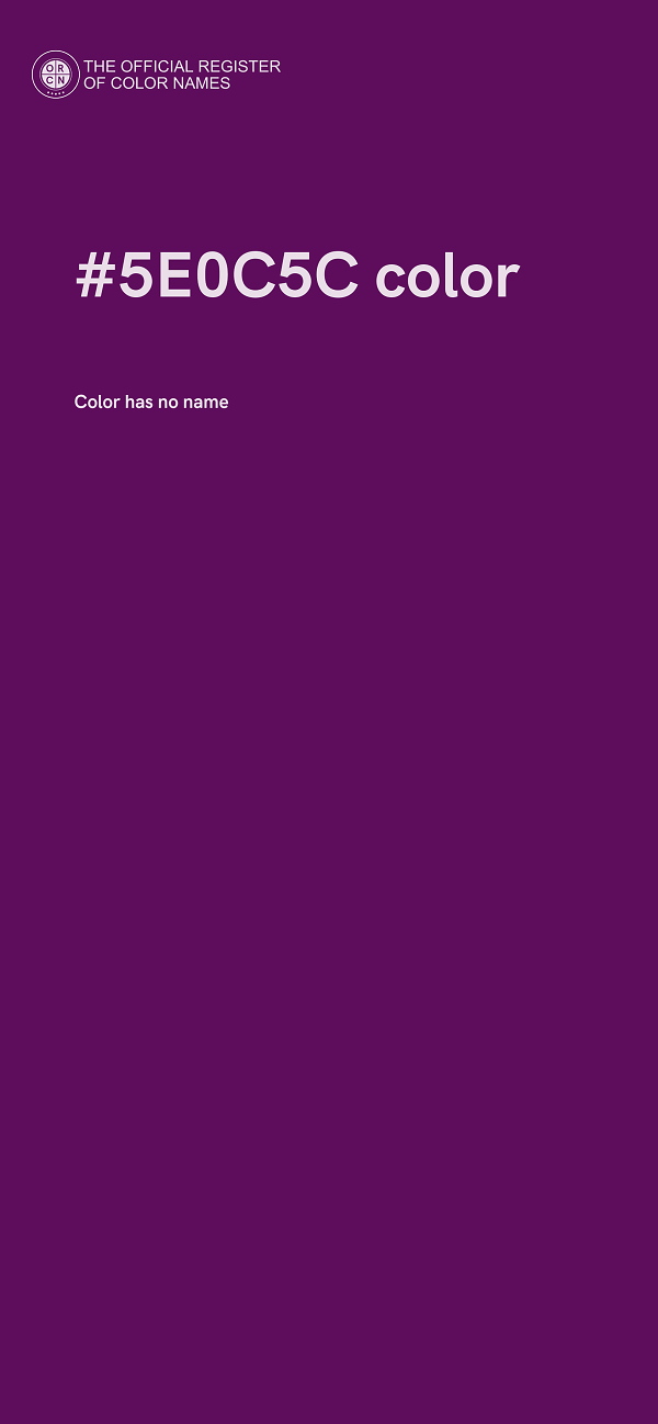 #5E0C5C color image