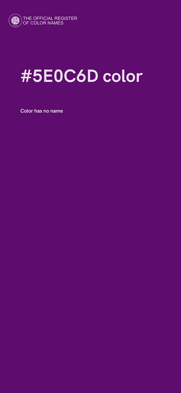 #5E0C6D color image