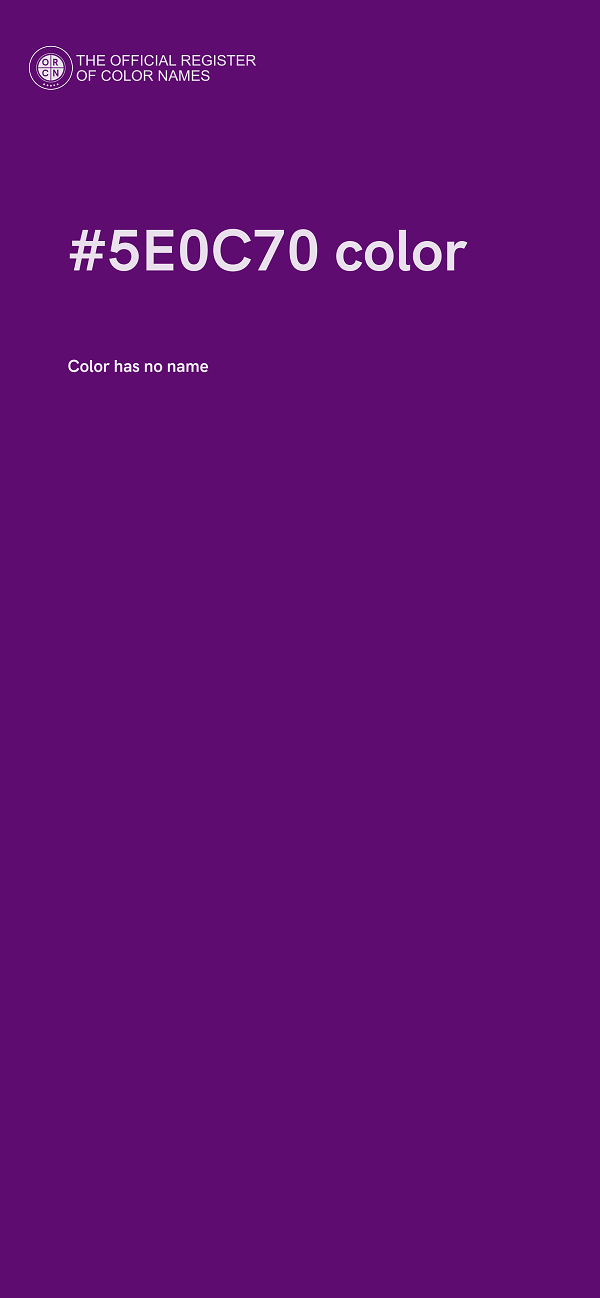 #5E0C70 color image