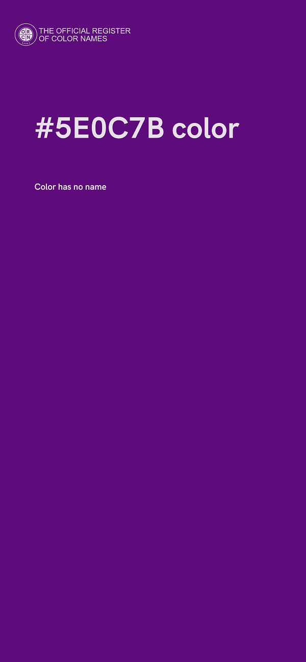 #5E0C7B color image