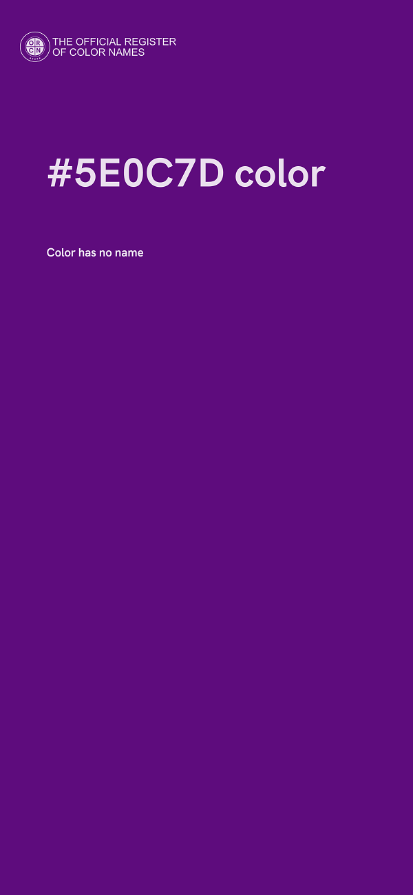 #5E0C7D color image