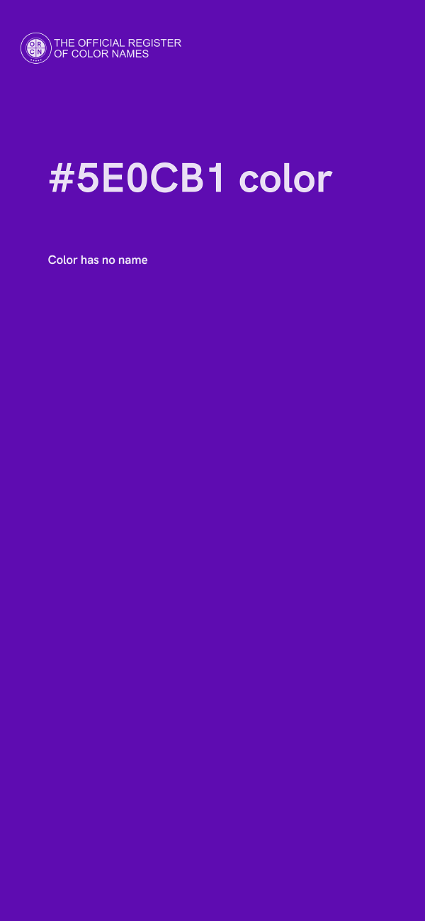 #5E0CB1 color image