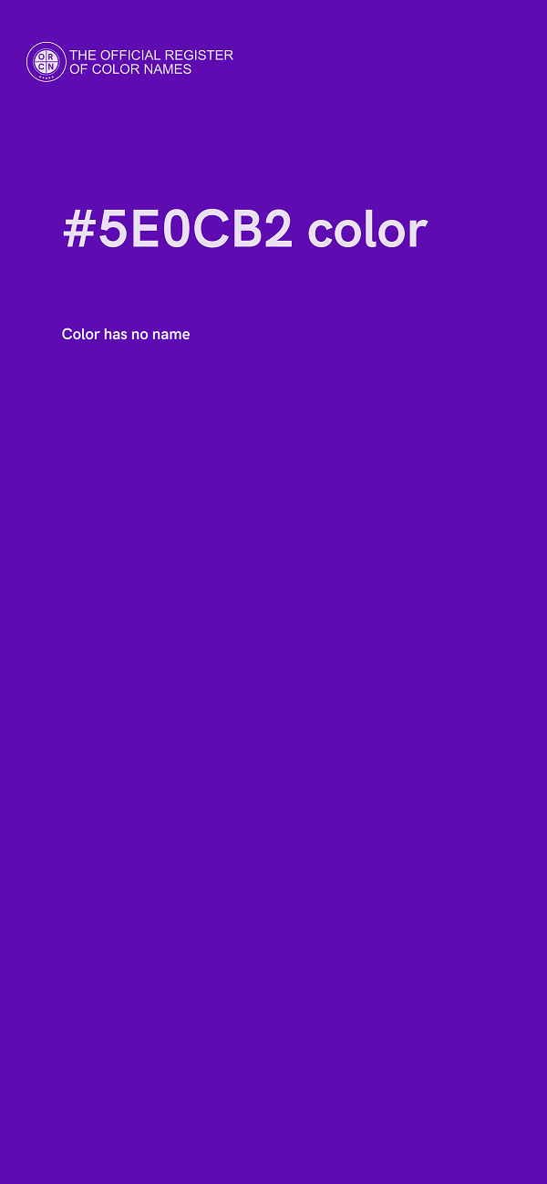 #5E0CB2 color image