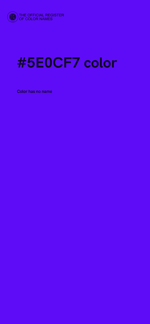 #5E0CF7 color image