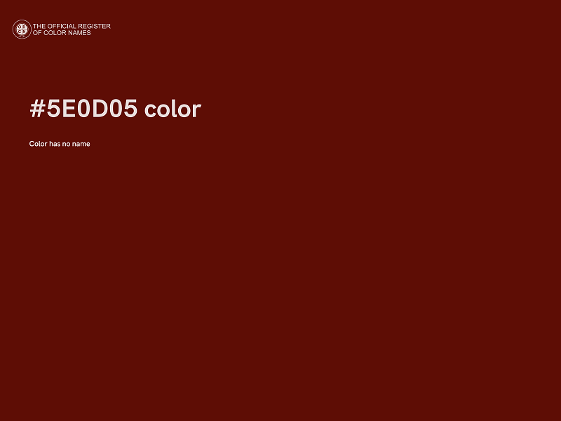 #5E0D05 color image