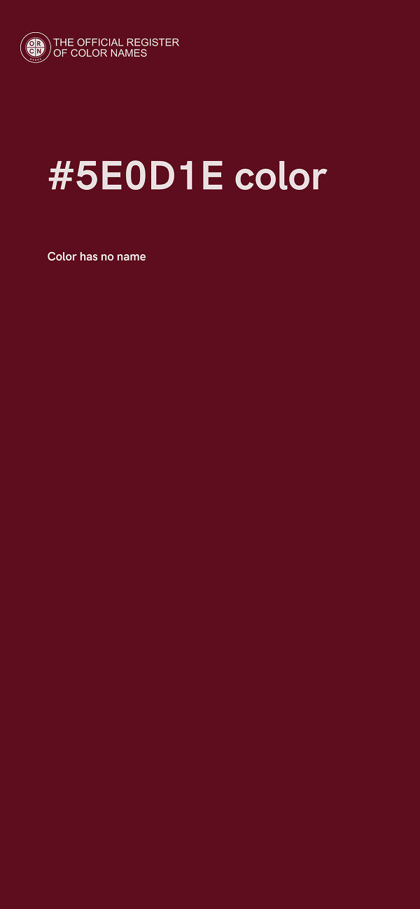 #5E0D1E color image