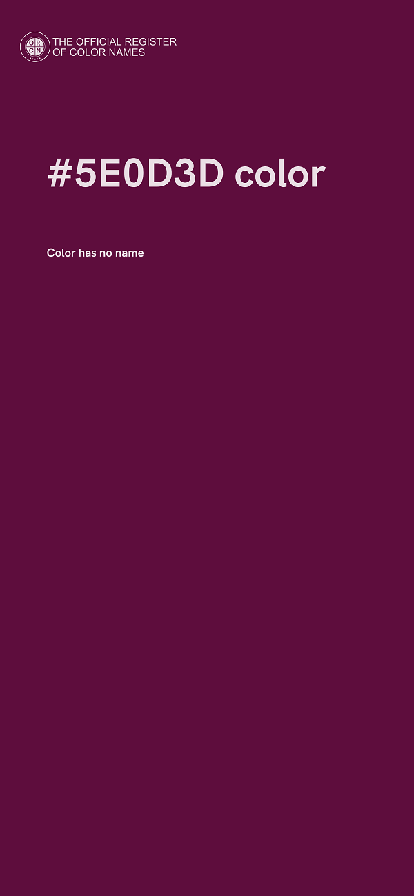 #5E0D3D color image