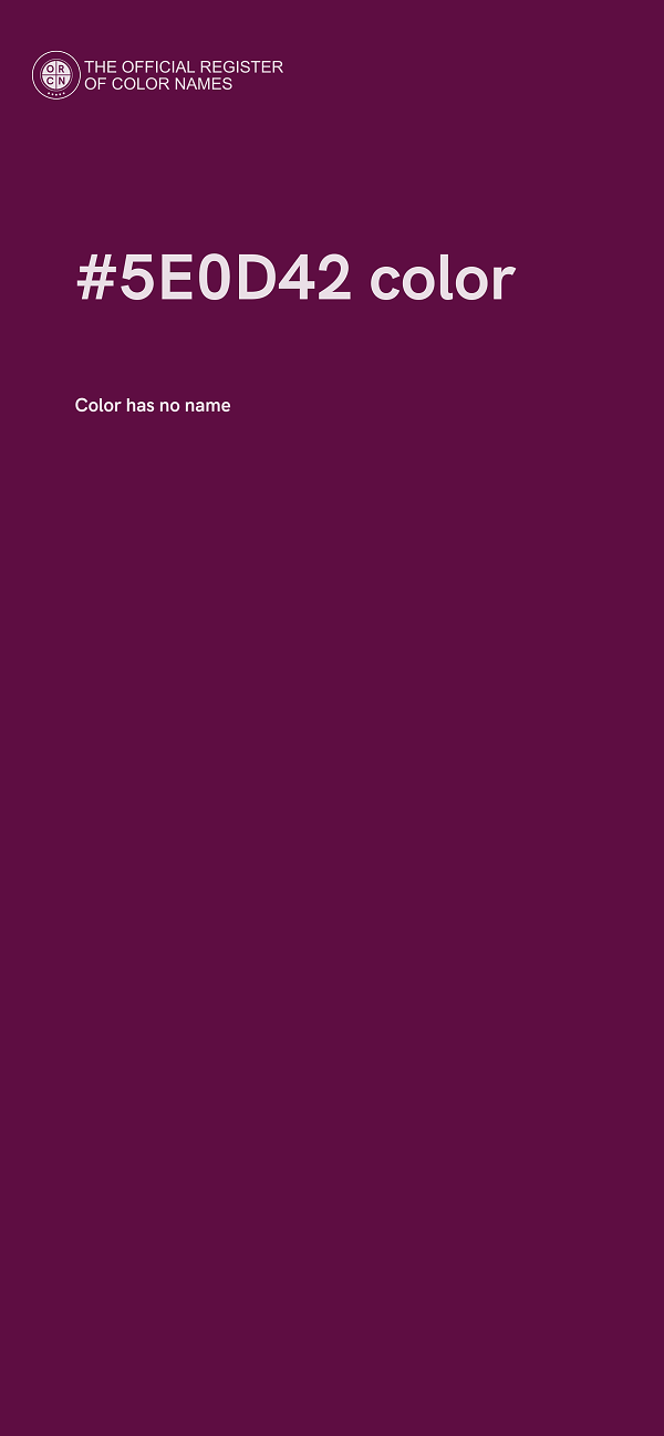 #5E0D42 color image