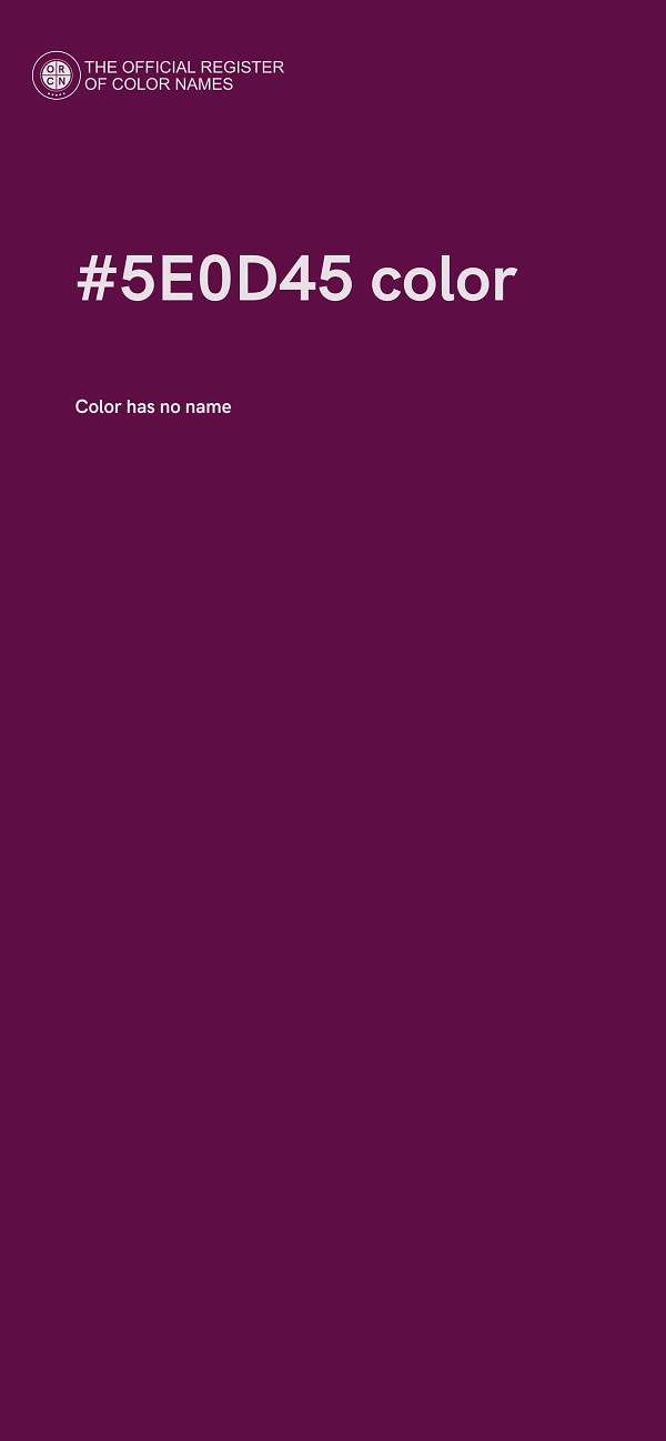 #5E0D45 color image