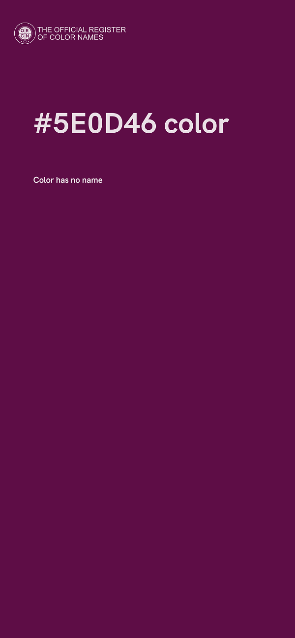 #5E0D46 color image
