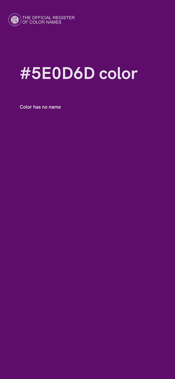 #5E0D6D color image