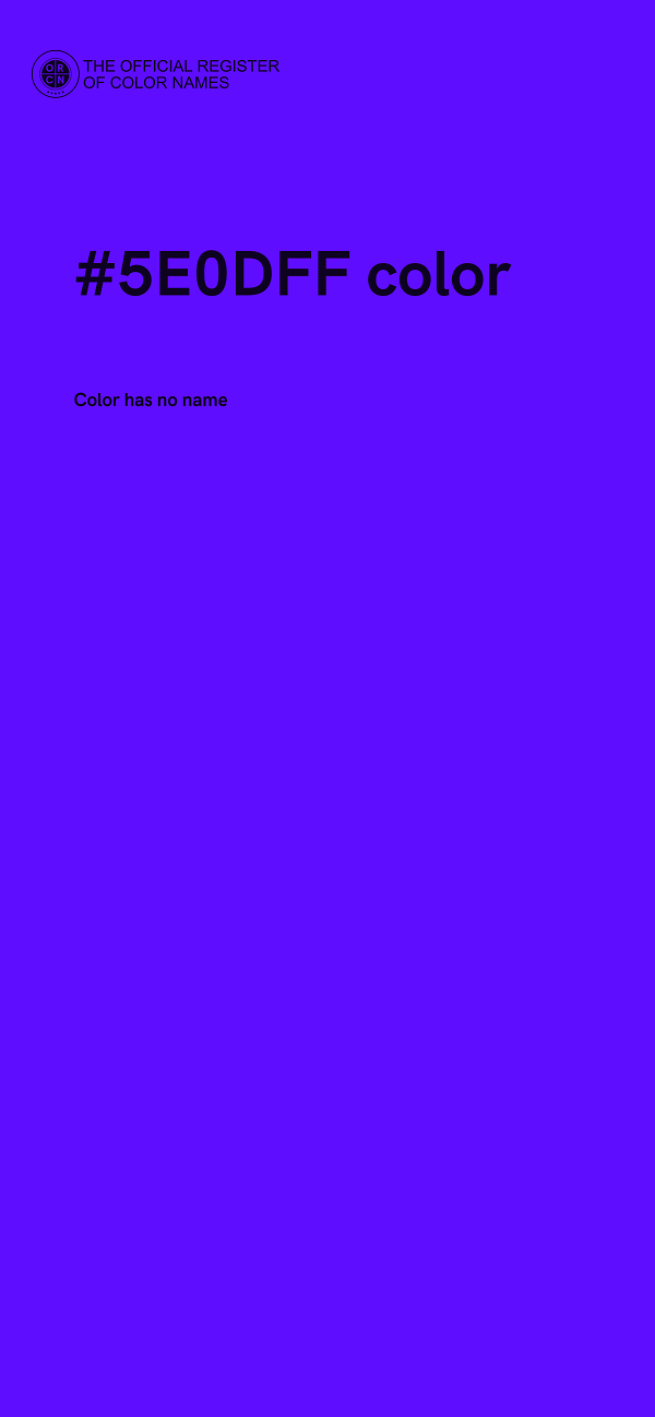 #5E0DFF color image