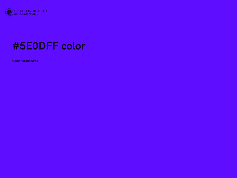 #5E0DFF color image