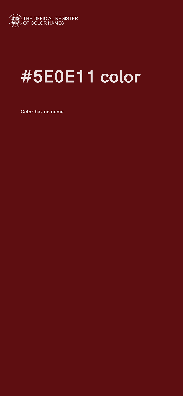 #5E0E11 color image