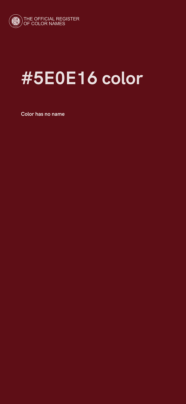 #5E0E16 color image