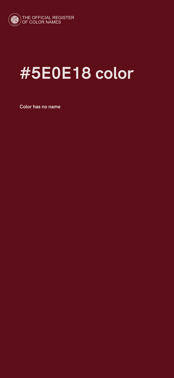 #5E0E18 color image