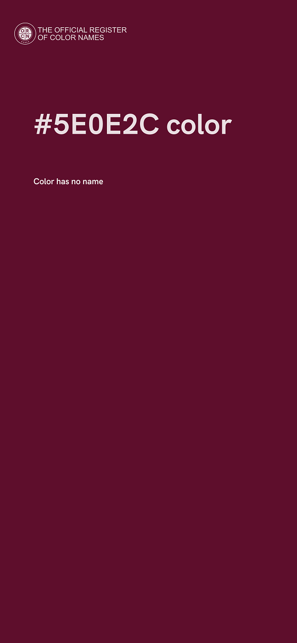 #5E0E2C color image