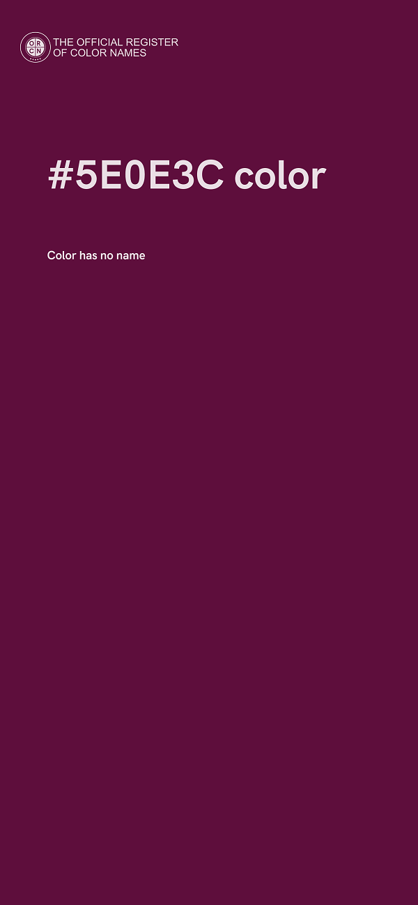 #5E0E3C color image
