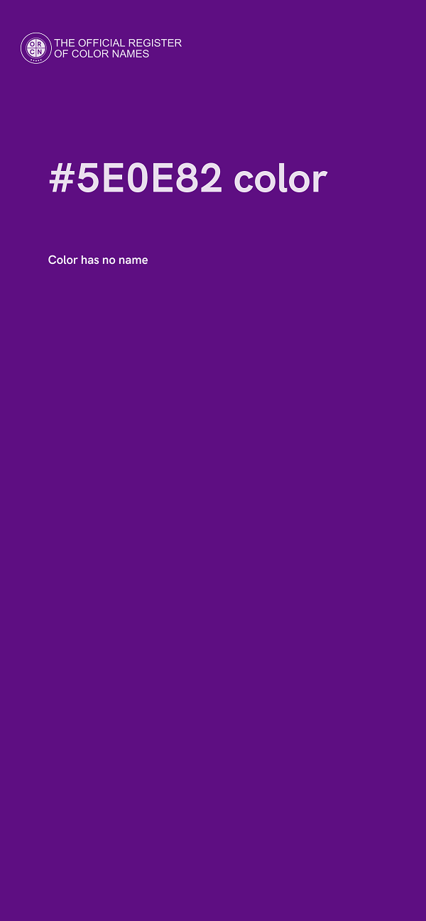 #5E0E82 color image