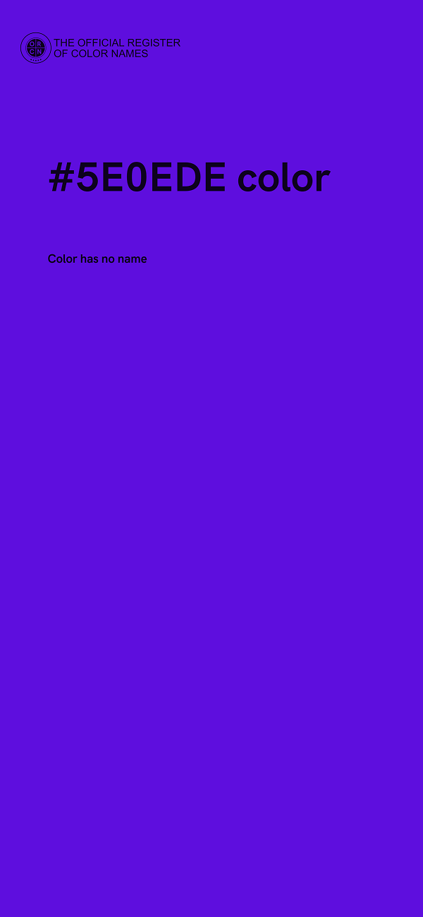 #5E0EDE color image