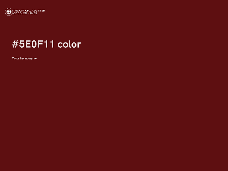 #5E0F11 color image