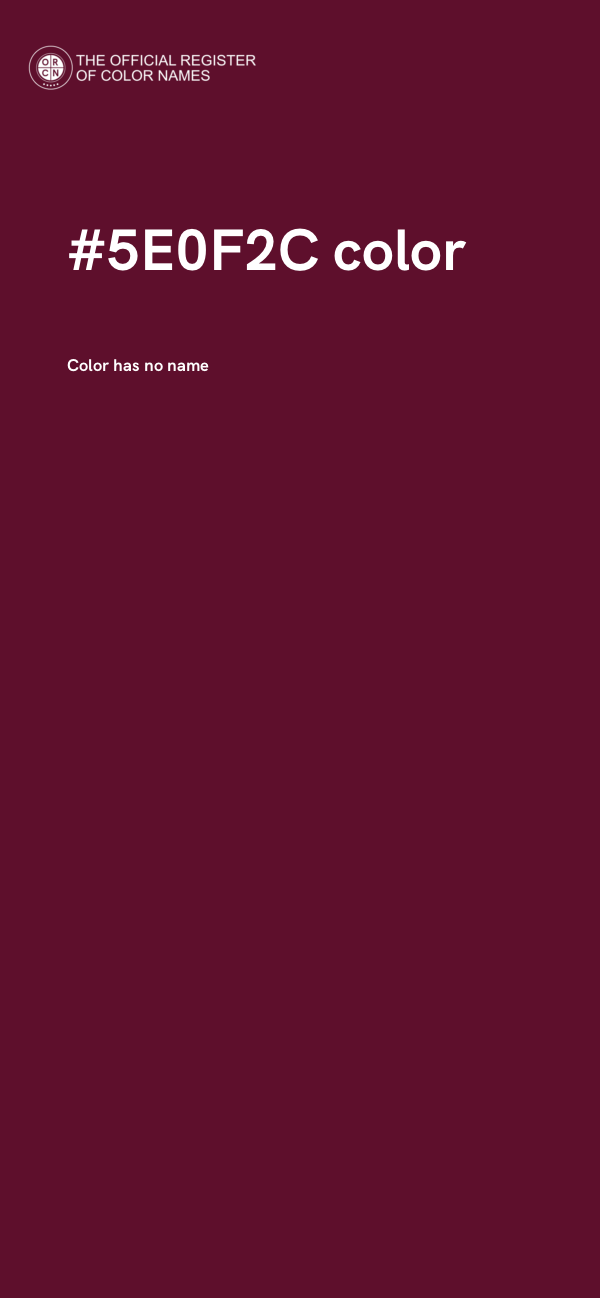#5E0F2C color image