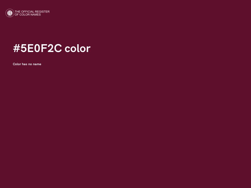 #5E0F2C color image