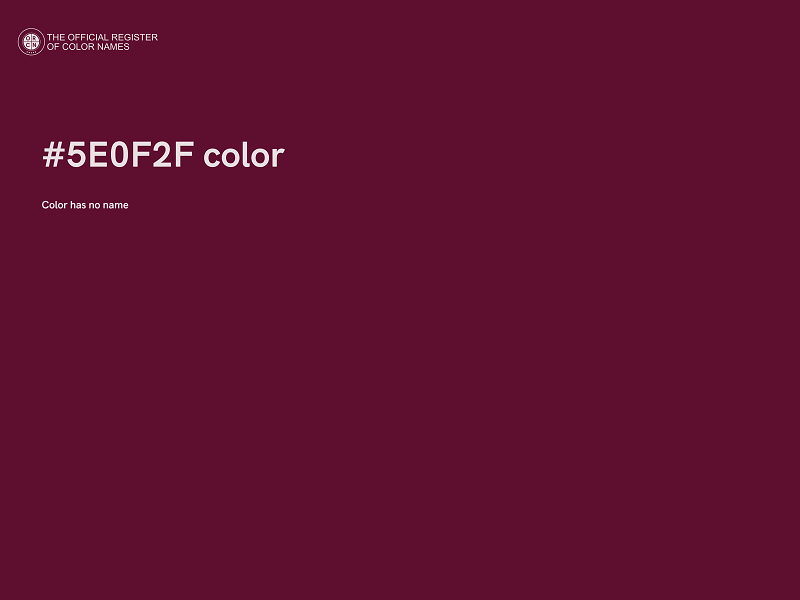 #5E0F2F color image