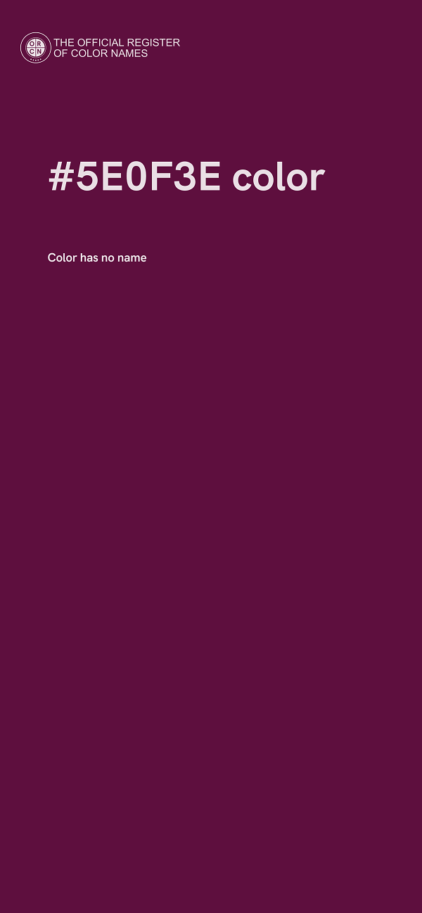 #5E0F3E color image