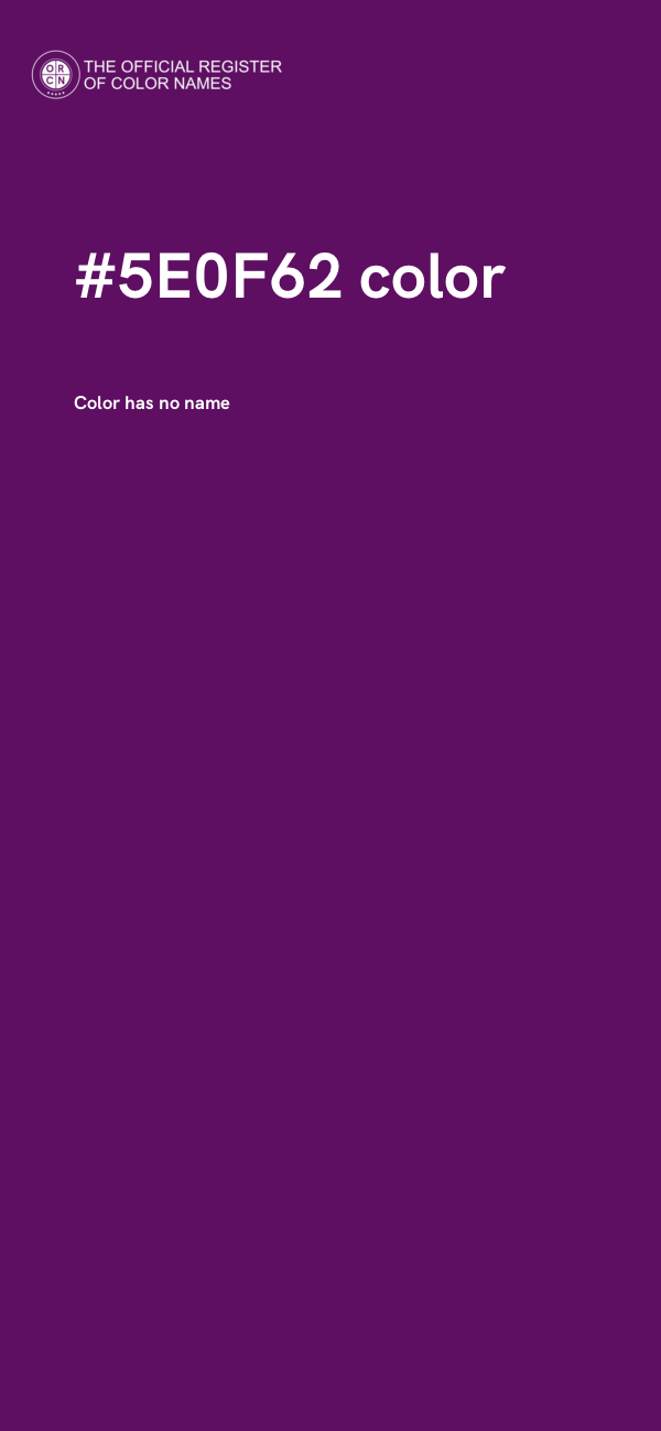 #5E0F62 color image