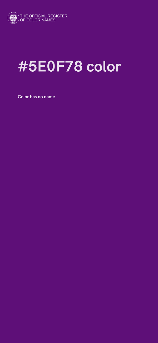 #5E0F78 color image