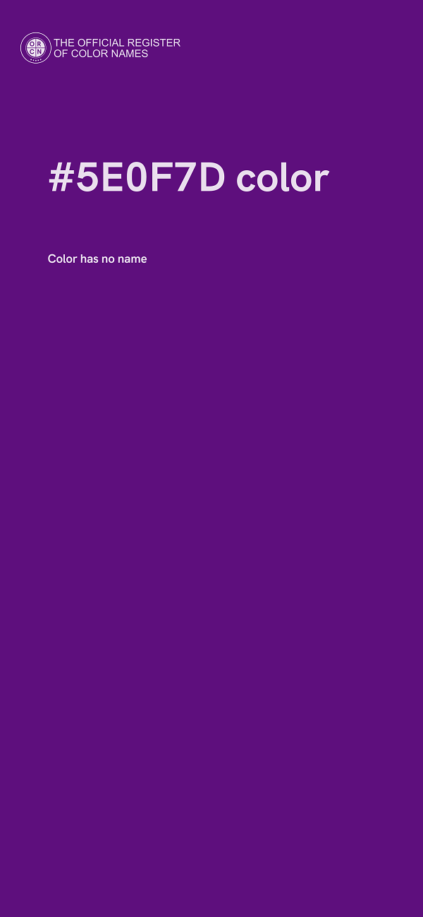 #5E0F7D color image