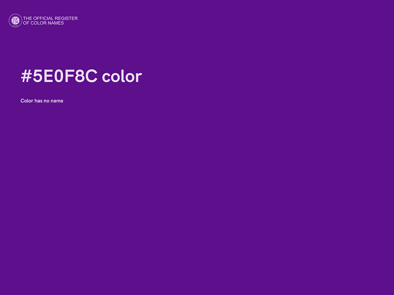 #5E0F8C color image
