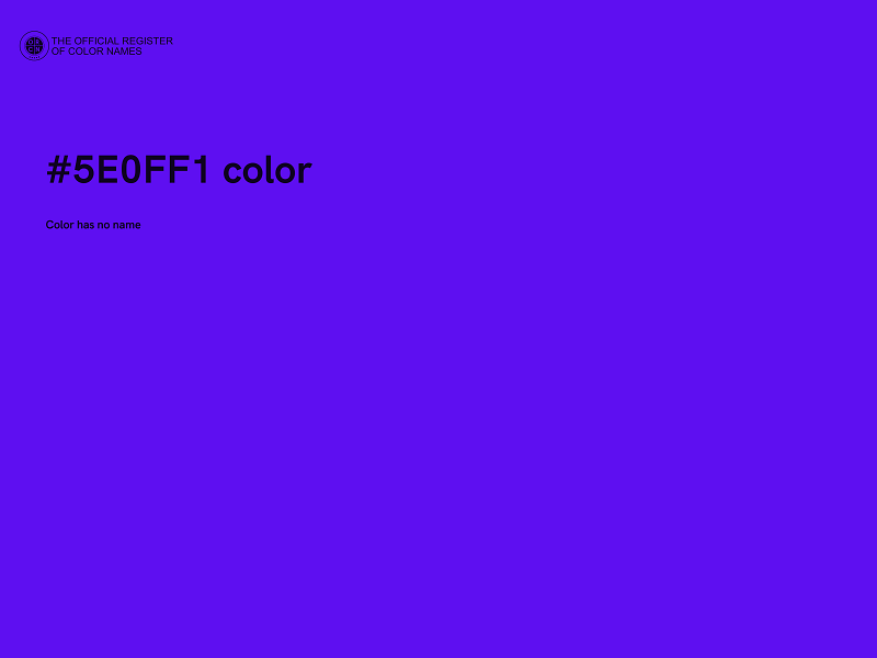 #5E0FF1 color image