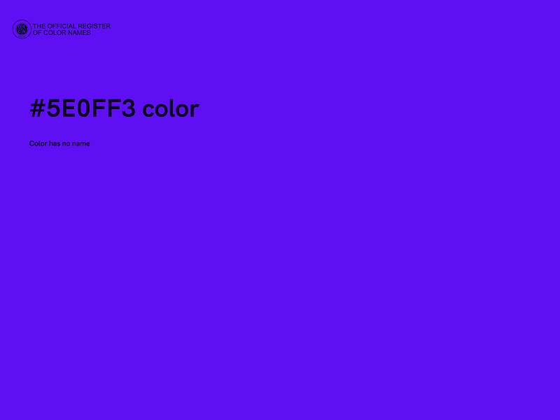 #5E0FF3 color image