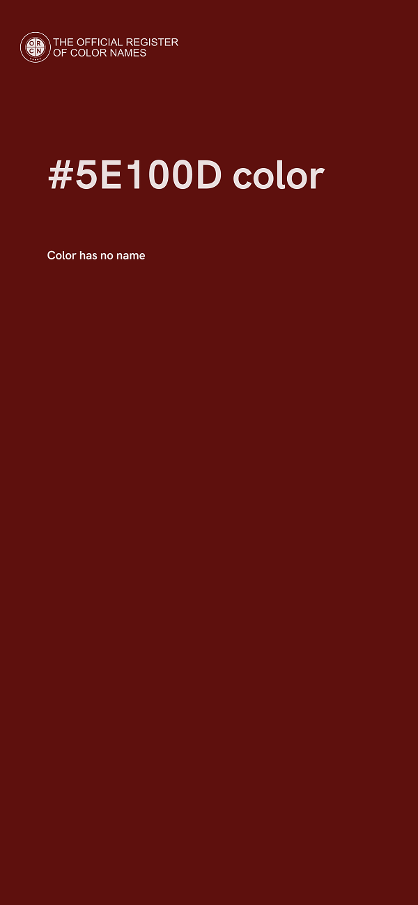 #5E100D color image