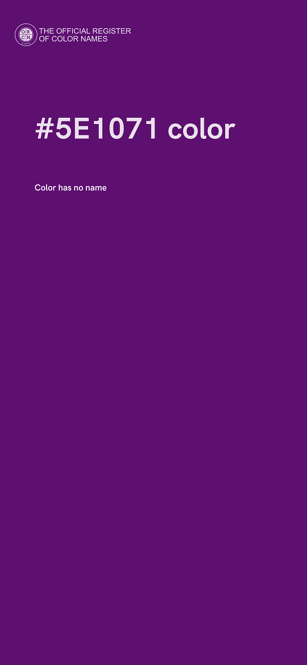 #5E1071 color image