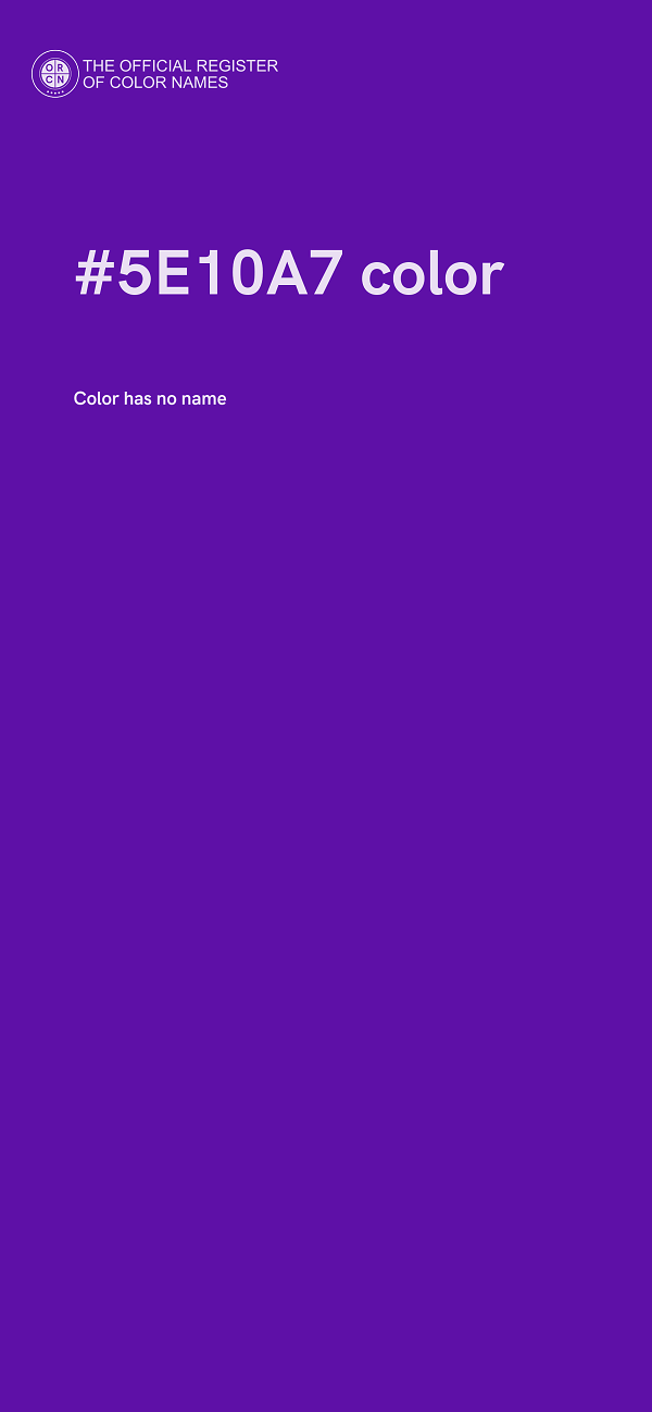 #5E10A7 color image
