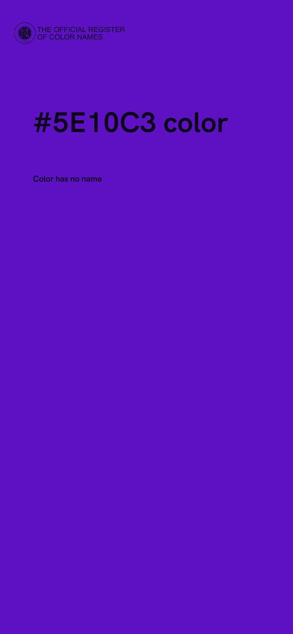 #5E10C3 color image