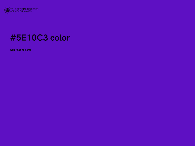 #5E10C3 color image