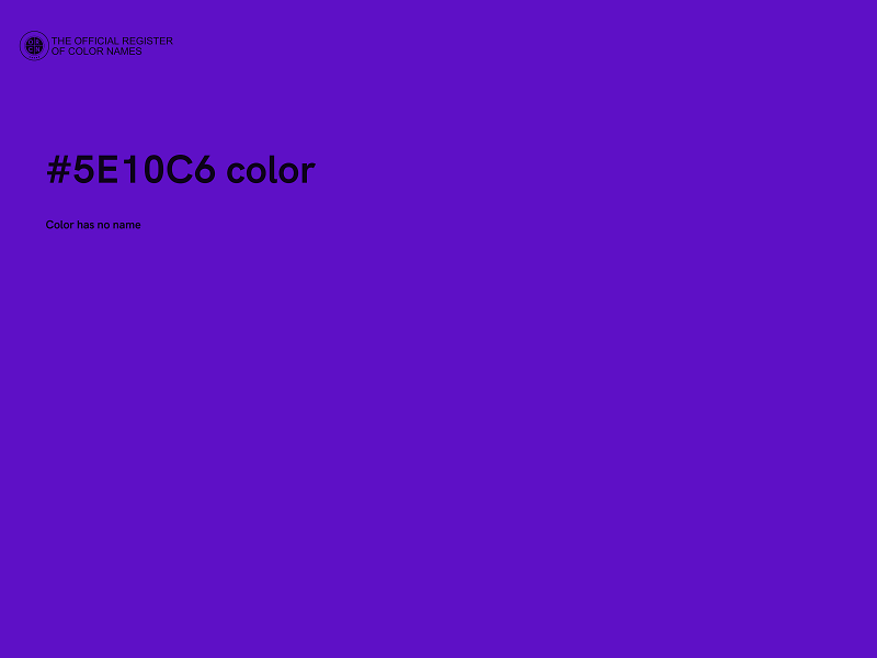 #5E10C6 color image