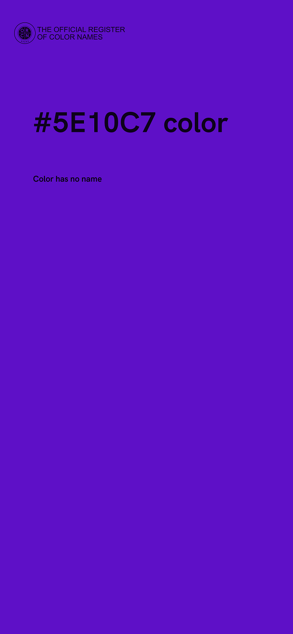 #5E10C7 color image