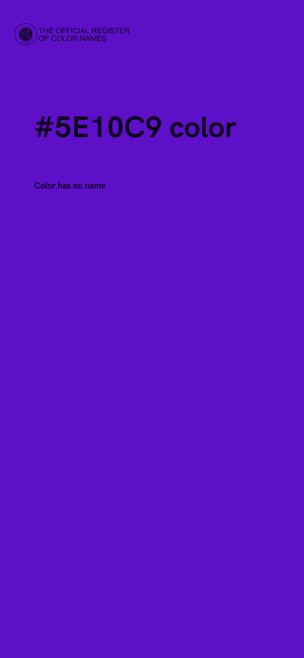 #5E10C9 color image