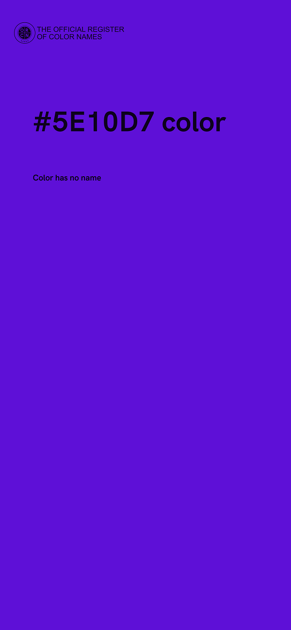#5E10D7 color image