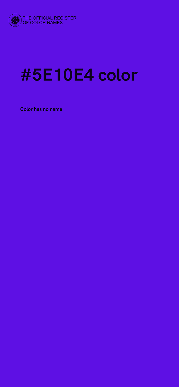 #5E10E4 color image