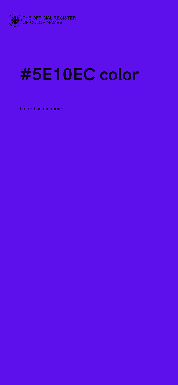 #5E10EC color image